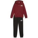 Puma SQUAD Full-Zip Sweat Suit FL B, Jungen Trainingsanzug Intense Red, 683318