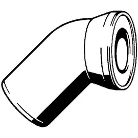 Viega WC-Anschlussbogen 3812 45 Grad Kunststoff weiß