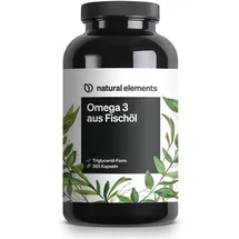 Natural Elements Omega 3 Fischöl Kapseln 180 Kapseln