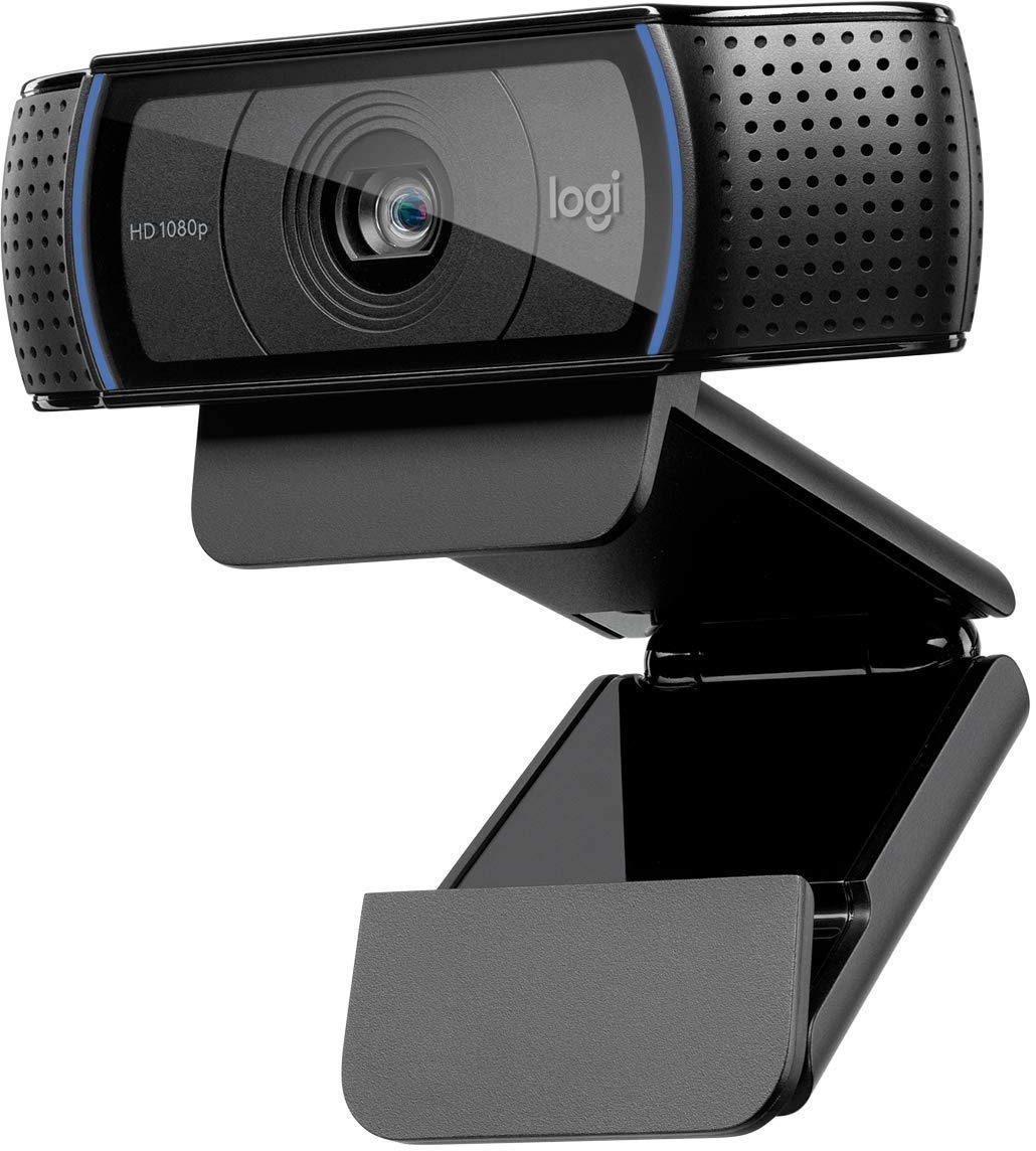 Logitech C920 HD PRO Webcam, Full-HD 1080p, 78° Sichtfeld, Autofokus, Klarer Stereo-Sound, Belichtungskorrektur, USB-Anschluss, Für Skype, FaceTime, Hangouts, etc., PC/Mac/ChromeOS/Android - Schwarz