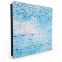 Primedeco Schlüsselkasten Magnetpinnwand mit Glasfront Gefärbtes Holz (1 St) blau
