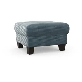 Home Affaire Polsterhocker Summer Cord 77 x 48 x 67 cm Blau/Grau