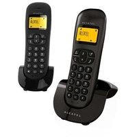 Alcatel C250 Duo Schnurlostelefon mit 2 Mobilteilen schwarz