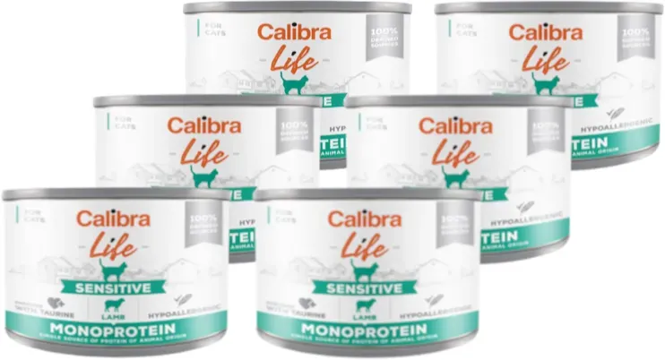 CALIBRA Cat Life Sensitive Lamm 6x200g