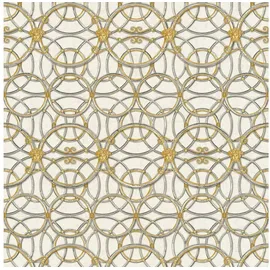 Profhome Barock Tapete Gold/Grau/Silber 1 St. 0,70 x 10,05 cm