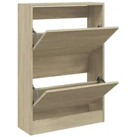 VidaXL Schuhschrank Sonoma-Eiche 60x21x87,5 cm Holzwerkstoff