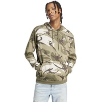 Adidas Herren Seasonal Essentials Camouflage Hoodie Sweatshirt, Olive strata, XL