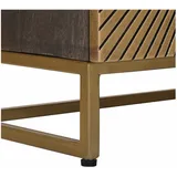 vidaXL Nachtschrank Messing 40 x 30 x 50 cm Braun