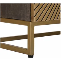 vidaXL Nachtschrank Messing 40 x 30 x 50 cm Braun