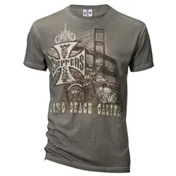 West Coast Choppers Choppers Bridge Kurzarmshirt grün, XL