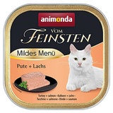 Animonda Vom Feinsten Mildes Menü Pute + Lachs 32 x 100g Schale Katzennassfutter