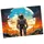 cover-your-desk Tischsetmacher Tischset Science Fiction Astronaut, aus hochwertigem Vinyl , 44 x 32 cm