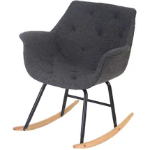 MCW Schaukelstuhl Vaasa T820 Textil 69 x 76 x 69 cm Grau Retro-Design