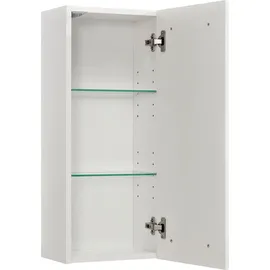 Saphir Hängeschrank SAPHIR "Quickset 376 Wand-Badschrank mit 1 Tür und 2 Einlegeböden", weiß, B:30cm H:70cm T:20cm, Holzwerkstoff, Schränke, Hängeschrank, Badezimmer-Hängeschrank, 30 cm breit, inkl. Türdämpfer, Weiß Hochglanz