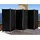 Quick Star Paravent 6 Teilig 340x165cm Stoff Raumteiler Trennwand Balkon Sichtschutz Stellwand Faltbar Schwarz Metall, 340x170 cm, Sonnen- - Garten, &