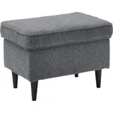 ed exciting design Hocker Oskar 100% Polyester 63 x 43 x 42 cm Grau