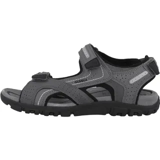 GEOX Herren Uomo Sandal Strada D Sandalen, Stone Lt Grey, 46