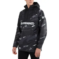 Regenmantel Salmo Logo Anorak Herren - Schwarz 2XL