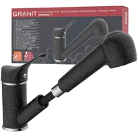 Eisl GRANIT Spültischarmatur Niederdruck Schwarz