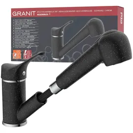 Eisl GRANIT Spültischarmatur Niederdruck Schwarz