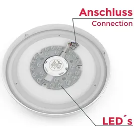 B.K.Licht Leonis 1 Ø 28 cm weiß