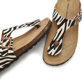 French Connection Pantolette Damen Schwarz/Weiß 40
