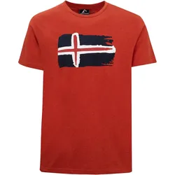 Herren T-Shirt Hekla Rostrot XL