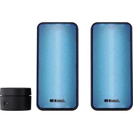 Trust Gaming GXT 611 Wezz 2.0 PC Lautsprecher mit RGB LED-Beleuchtung, 12 W (6 W RMS), 3,5 mm AUX Klinke, USB Soundsystem, Stereo Computer Boxen für PC, Laptop, Tablet, Desktop - Schwarz