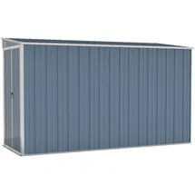 vidaXL Wand-Geräteschuppen 2,88 x 1,18 m grau