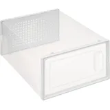Five 5five Simply Smart Schuhbox in transparent | Schuhorganizer 'Stak' Größe L aus Kunststoff
