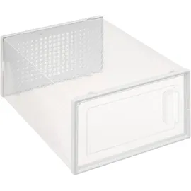 Five 5five Simply Smart Schuhbox in transparent | Schuhorganizer 'Stak' Größe L aus Kunststoff