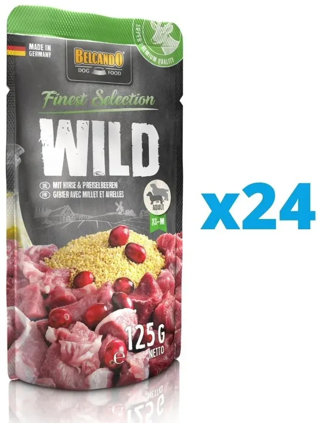 BELCANDO Wild mit Hirse & Preiselbeeren 24x125 g