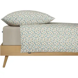 SCHIESSER Bettwäsche "Ditsy aus weicher Baumwolle mit dezentem Millefleur-Muster", beige (creme), B/L: 135cm x 200cm, 1 Stk., 1 Stk., Renforcé, B/L: 80cm x 80cm, 2 Stk.