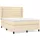 vidaXL Boxspringbett mit Matratze Creme 140x200 cm Stoff1372586