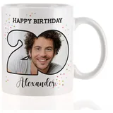 Herz & Heim® Fototasse zum runden Geburtstag mit eigenen Foto 20