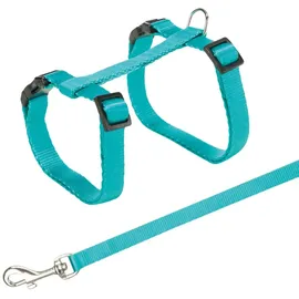Trixie Katzengeschirr mit Leine 1,20 m Weiß/Mehrfarbig 27–45 cm