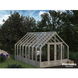 Palmako Gewächshaus Emilia 13 Grau 13,8 m2