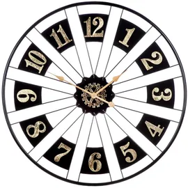 Casablanca by Gilde Wanduhr Passage schwarz, Gold, Metall, 4.5 cm, Dekoration, Uhren, Wanduhren,