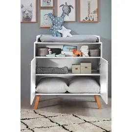 trendteam Wickelkommode Mats Dekor Weiß