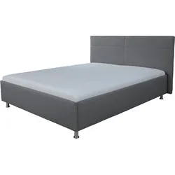 Polsterbett ALINA "Steven", grau (grau tls 39), B:198cm H:106cm L:210cm, Betten, wahlweise mit Matratze und Lattenrost, in diversen Ausführungen