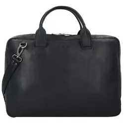 Plevier Structure Lloyd Aktentasche Leder 43 cm Laptopfach  schwarz