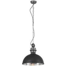 Steinhauer Hängeleuchte Pendelleuchte Esszimmerlampe Industriell Retro schwarz Metall chrom