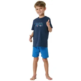 SCHIESSER Shorty Boys World in Blau 140