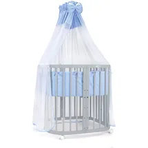 Waldin Babybett Kinderbett 7in1 mit Matratze,