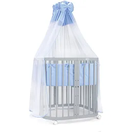 Waldin Babybett Kinderbett 7in1 mit Matratze,