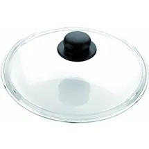Tescoma T619028 Unicover Glasdeckel, 28 cm, Schwarz, Transparent