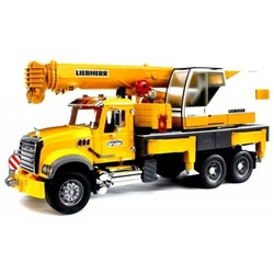 Bruder® Spielzeug-LKW Mack Granite Liebherr - Kran-LKW - gelb gelb