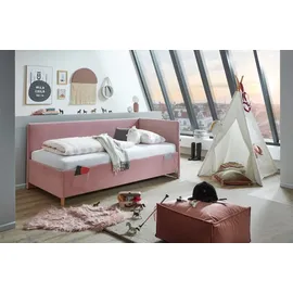 Meise Möbel Polsterbett Cool 120 x 200 cm rose inkl. Rückenelement