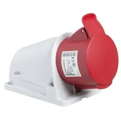 Schneider Electric PKY16W434 CEE Wandsteckdose Schneidklemmen, 16A, 3p+E, 380-415 V AC