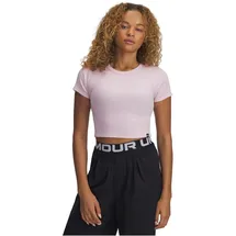 Under Armour Rival Rib Baby Tee Trainingsshirt Damen 647 - prime pink/white M